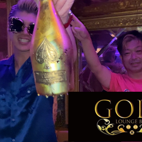 アルマンド頂いてまーす！ありがとうございまーす！！六本木シーシャGOLDの画像