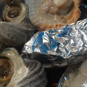 ランチは、BBQの画像