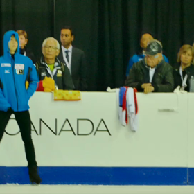 スケートカナダレポ☆フリー練習マスクぶんぶん動画の画像