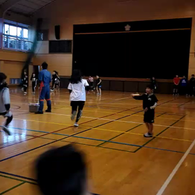 川越小練習 バトン鬼③の画像