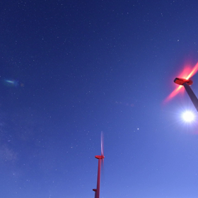 大槌町ウィンドファームタイムラプスの画像