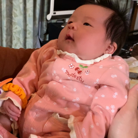 生後1ヶ月半の娘の言葉にショック！！！の画像