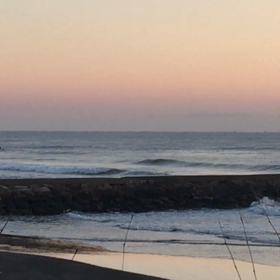 3月12日千葉北、東浪見の朝の波の 画像