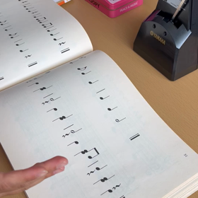 付点がついた音符のリズム打ちの画像