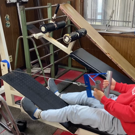 東口君全日本前のトレーニングの画像