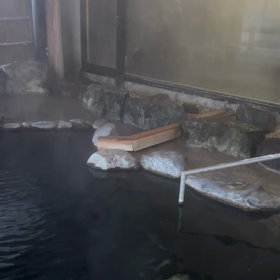 雪の中のせせらぎの湯♪の画像