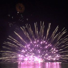 宮島の花火大会〜☆の画像