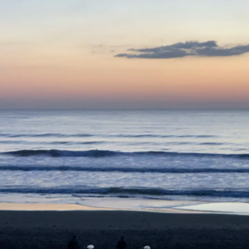 2月23日千葉北、東浪見の朝の波の画像