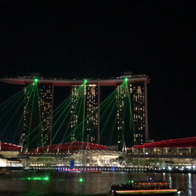 噴水ショー☆シンガポールの画像