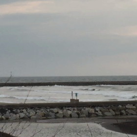 7月26日千葉北、東浪見の朝の波の画像