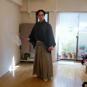 朝活‼️ 歌舞伎体操あそび ‼️「歌舞伎体操」×「虫あみ」⭐の画像