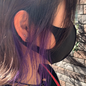 イヤリングカラーの画像