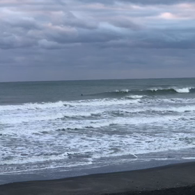 3月3日千葉北、東浪見の朝の波の画像