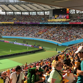 一階席からウォームアップをのぞく…の画像