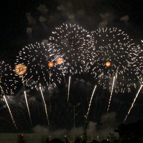 冬の花火大会の画像