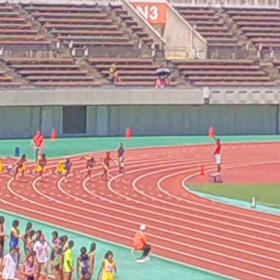 中３男子100m予選  坂東孝大くんの画像