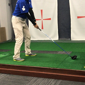 素振りを練習としての画像