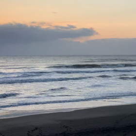 3月4日千葉北、東浪見の朝の波の画像