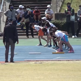 越谷女子1000m３組目①の画像
