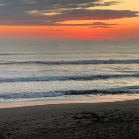 12月11日千葉北、東浪見の朝の波の画像
