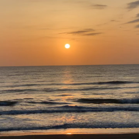 3月18日千葉北、東浪見の朝の波の画像