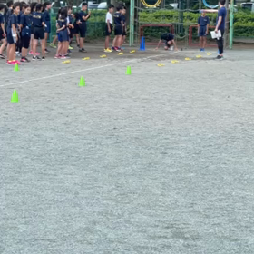 100m記録会(６年生 スタート付近)①の画像