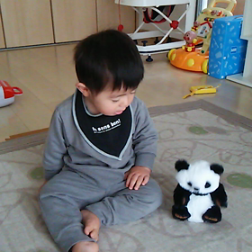 パンダになったママ。の画像