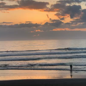 10月4日千葉北、東浪見の朝の波の画像