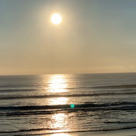 9月28日千葉北、東浪見の朝の波の画像