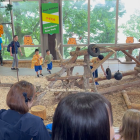 のぼりべつクマ牧場クマさん餌探しイベントの画像