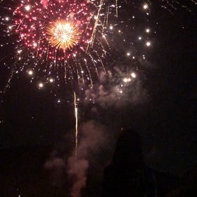 笠置の花火大会 女性ライダー雨のち晴れブログ