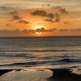 9月18日千葉北、東浪見の朝の波の画像