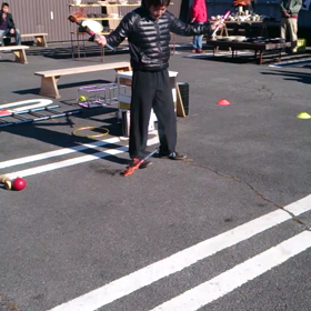 大道芸人の画像