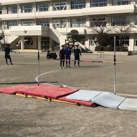 記録会 走り高跳び①の画像