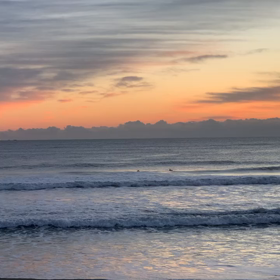 12月15日千葉北、東浪見の朝の波の画像
