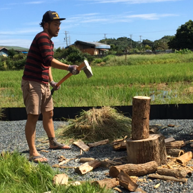 薪割り〜2！  動画！の画像