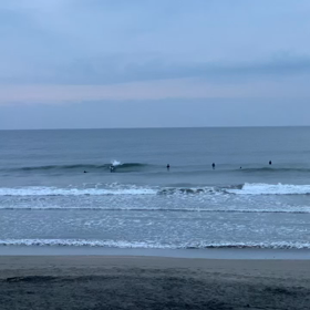1月4日千葉北、東浪見の朝の波の画像