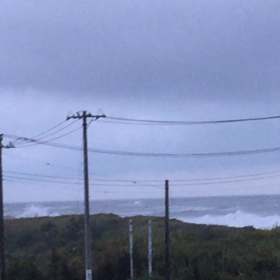 9月1日千葉北、東浪見の朝の波の画像