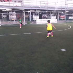 白熱の紅白戦⚽の画像