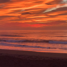 7月20日千葉北、東浪見の朝の波の画像