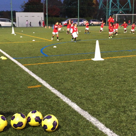 サッカー練習の画像