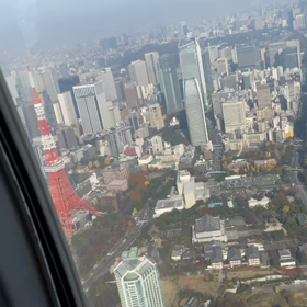ヘリコプターから東京タワー☆の画像