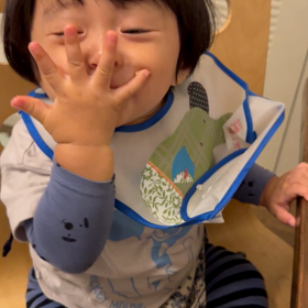 一歳児の驚愕食欲の画像