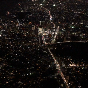 九州旅行その46  六本木ヒルズを見下す。富士山の夕日がきれい。の画像