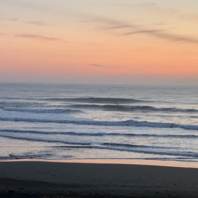 3月3日千葉北、東浪見の朝の波の画像