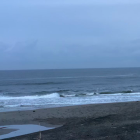6月17日千葉北、東浪見の朝の波の画像