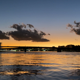 夕焼け空の画像