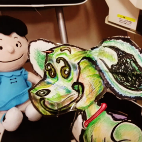 半立体 癒しの花輪スヌーピー動画の画像