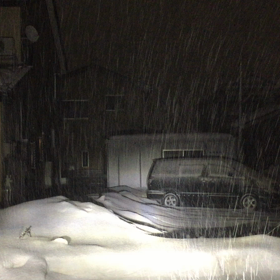 雪の降りかたで積もる雪か積もらない雪か分かるようになってきましたの画像