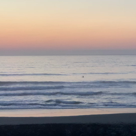 4月13日千葉北、東浪見の朝の波の画像